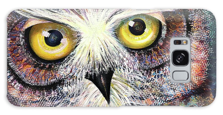 Owl Galaxy Case featuring the painting OL First Place by Laurel Bahe