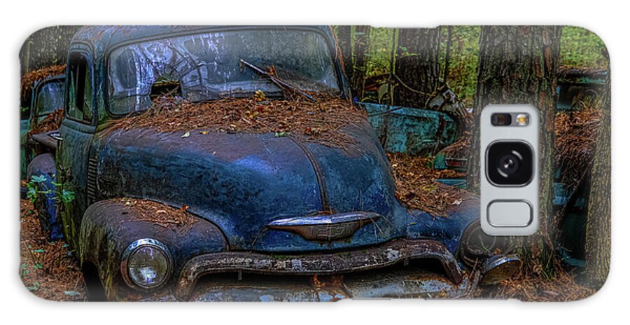 Abandoned Galaxy Case featuring the photograph Old Blue Chevy by Darryl Brooks