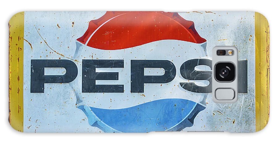 Pepsi Galaxy Case featuring the photograph Old Worn Pepsi Sign by Garry Gay