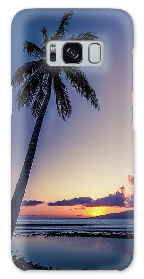 Olowalu Galaxy Case featuring the photograph Olowalu Maui sunset by Chris Spencer