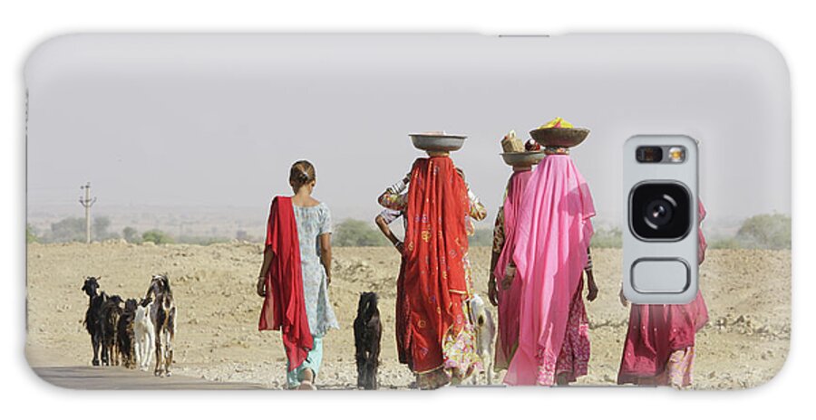 Jaisalmer Galaxy Case featuring the photograph On Their Way by Photography By Nevil Zaveri