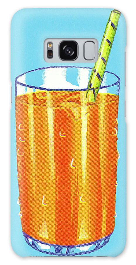 Alcohol Galaxy Case featuring the drawing Orange Drink by CSA Images