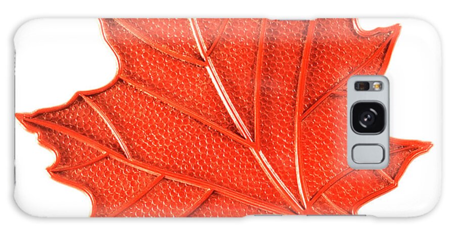 Autumn Galaxy Case featuring the drawing Orange Maple Leaf by CSA Images