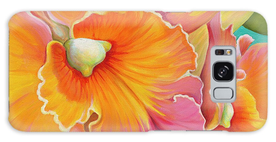 Orchid Series 2 Galaxy Case featuring the painting Orchid Series 2 by Tim Marsh