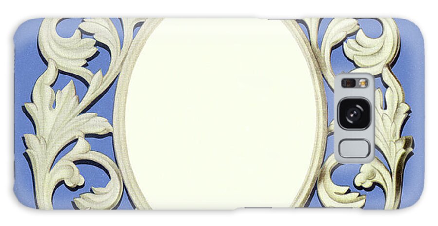 Blue Galaxy Case featuring the drawing Ornate Mirror by CSA Images