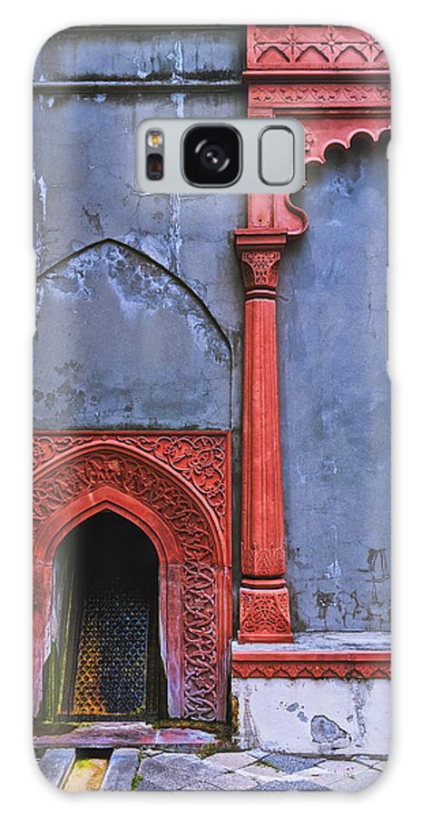 Building Galaxy S8 Case featuring the photograph Ornate Red Wall by Portia Olaughlin