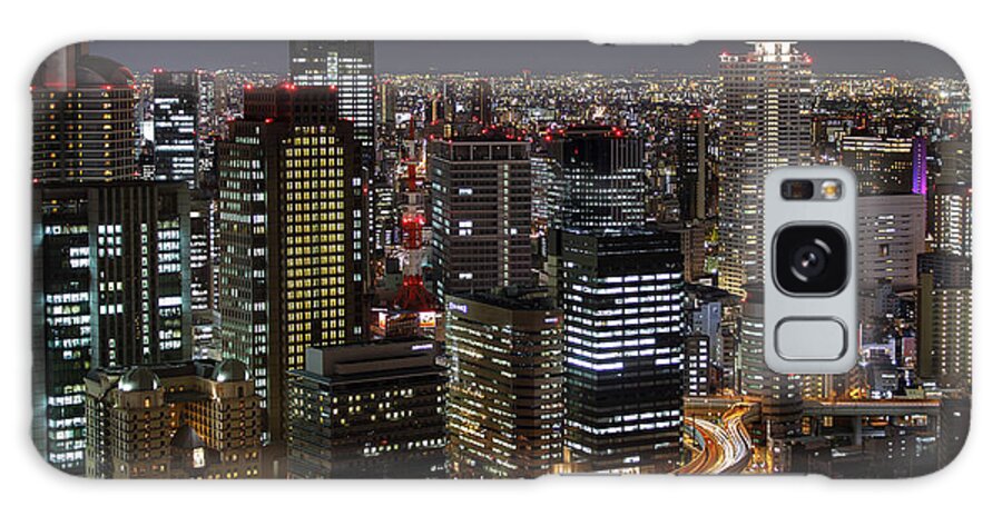 Built Structure Galaxy Case featuring the photograph Osaka Skyline by David S.m.