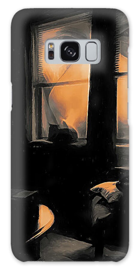 Surreal Galaxy Case featuring the painting Outside by Bob Orsillo