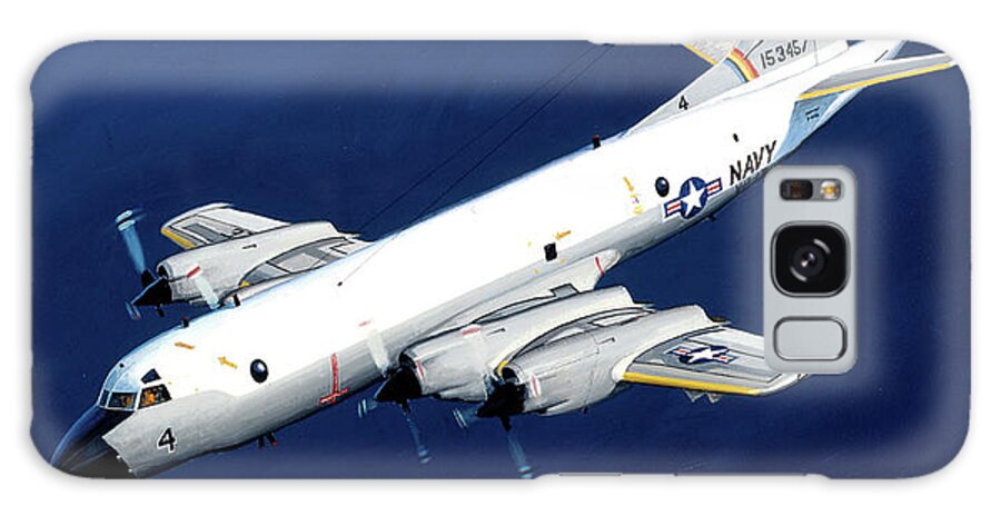 Military Aircraft Galaxy Case featuring the painting Lockheed P-3 Orion by Jack Fellows