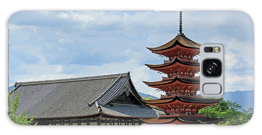 Pagoda Galaxy S8 Case featuring the photograph Pagoda - Mayijima, Japan by Richard Krebs