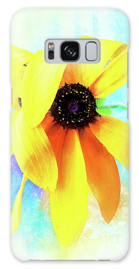 Black-eyed Susan Galaxy S8 Case featuring the photograph Flopsy - A Charming Wild Black-Eyed Susan by Anita Pollak