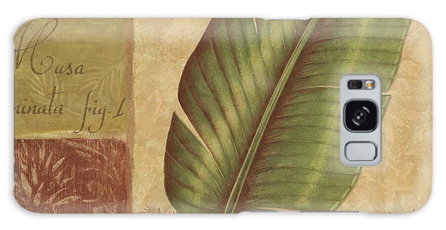 Frond From A Traveler?s Palm

Palm Tree Galaxy Case featuring the mixed media Palmera II by Daphn? B.