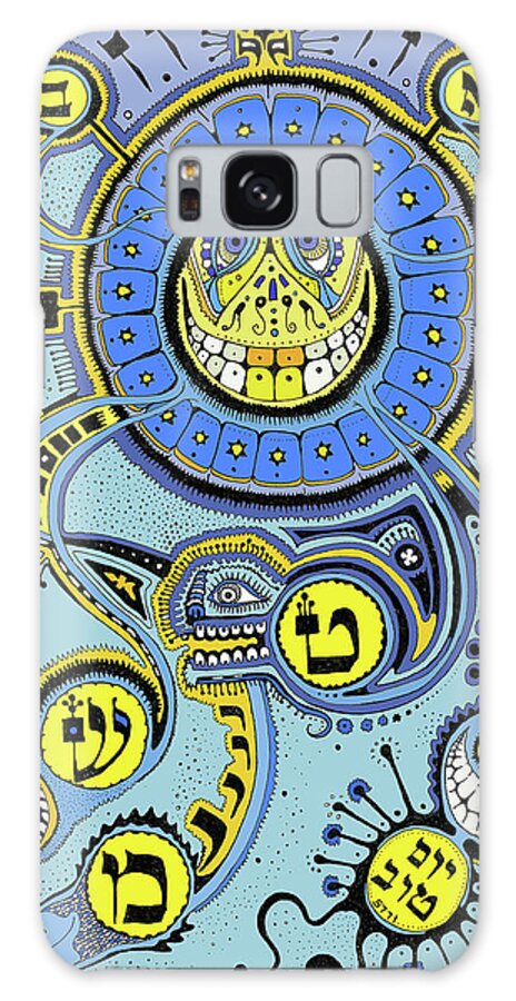 Pancakes Galaxy Case featuring the painting Pancakes by Yom Tov Blumenthal