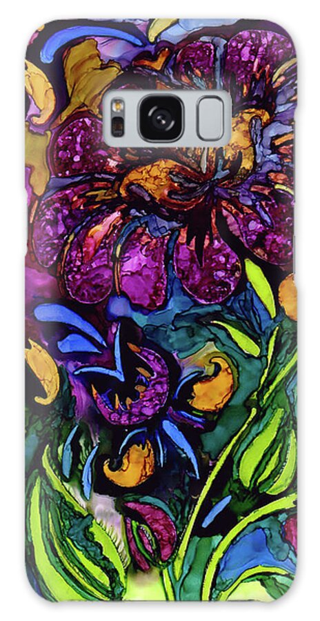 Flowers Galaxy Case featuring the painting Paradise by Winona's Sunshyne