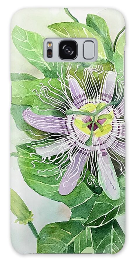 Wildflower Galaxy Case featuring the painting Passion Flower by Beth Fontenot