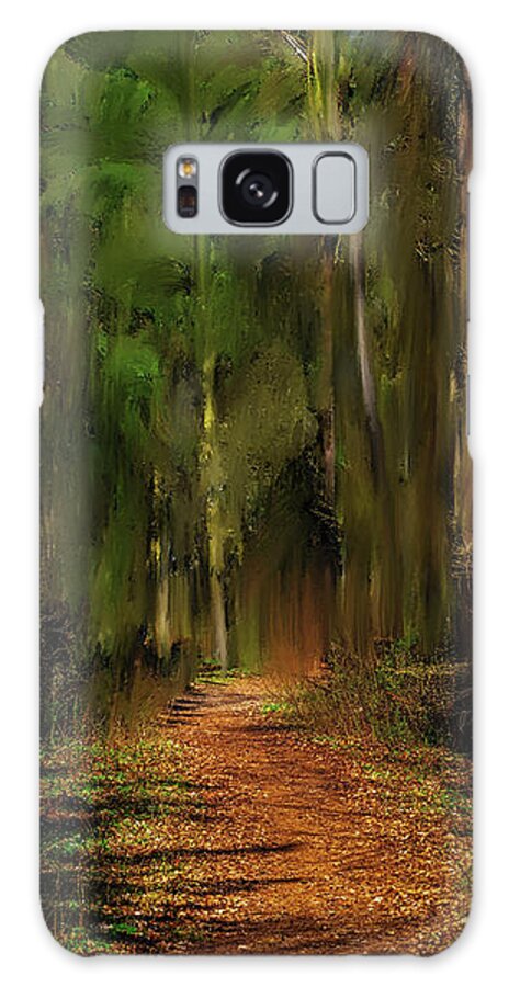 Path Into Fairy Forest Galaxy Case featuring the mixed media Path Into Fairy Forest #i6 by Leif Sohlman