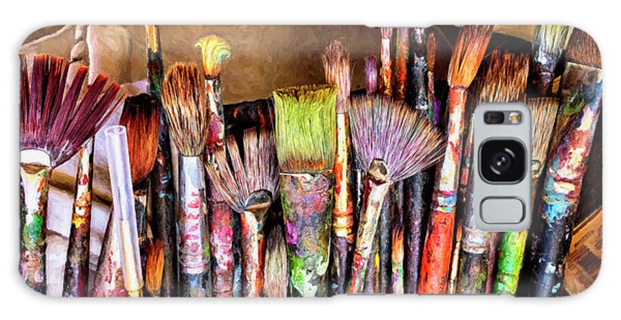  Galaxy Case featuring the photograph Patrick Moran's Paint Brushes by Bruce McFarland