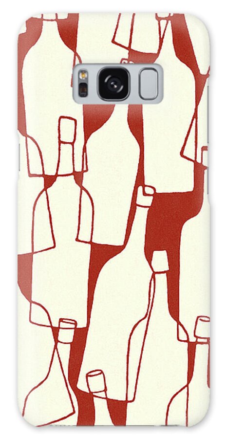 Abstract Galaxy Case featuring the drawing Pattern of Bottles by CSA Images