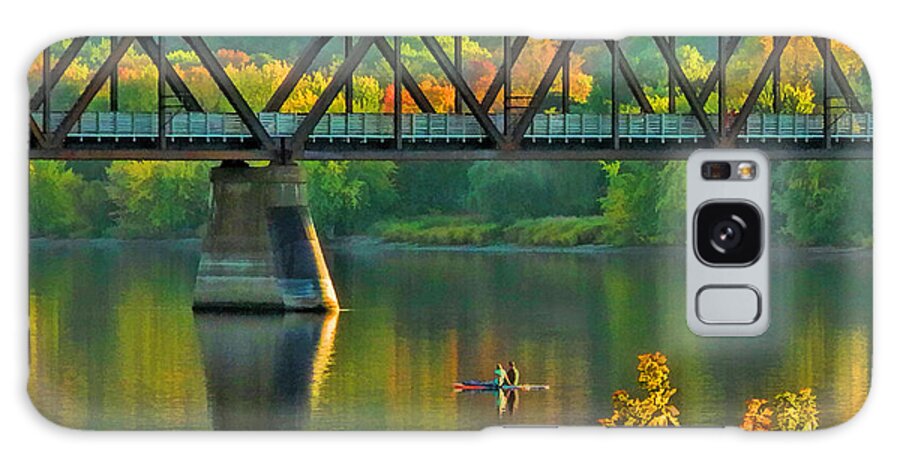 Boat Galaxy Case featuring the photograph Peaceful Drifters by Carol Randall