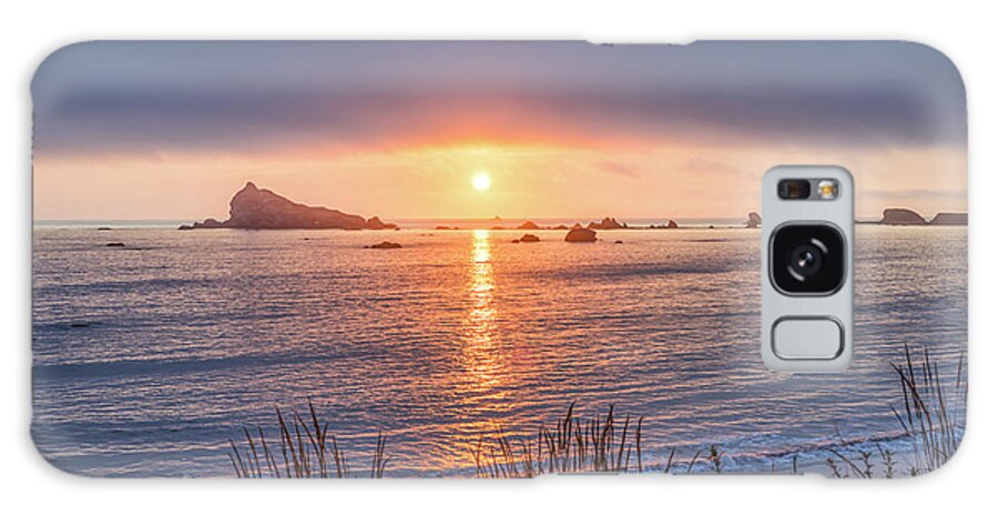 Pebble Beach Sunset 2 Galaxy Case featuring the photograph Pebble Beach Sunset 2 by Joseph S Giacalone