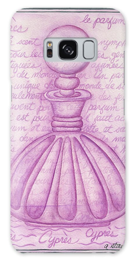 Perfume Chypres Galaxy Case featuring the painting Perfume Chypres by Andrea Strongwater