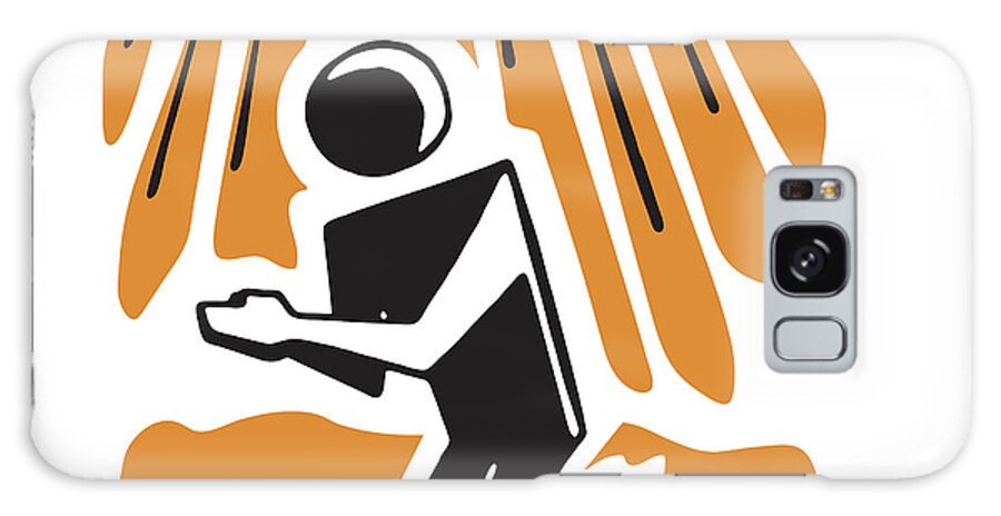Belief Galaxy Case featuring the drawing Person Praying on Knees by CSA Images