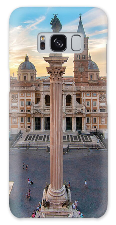 Piazza Galaxy Case featuring the photograph Piazza Santa Maria Maggiore by Fabrizio Troiani
