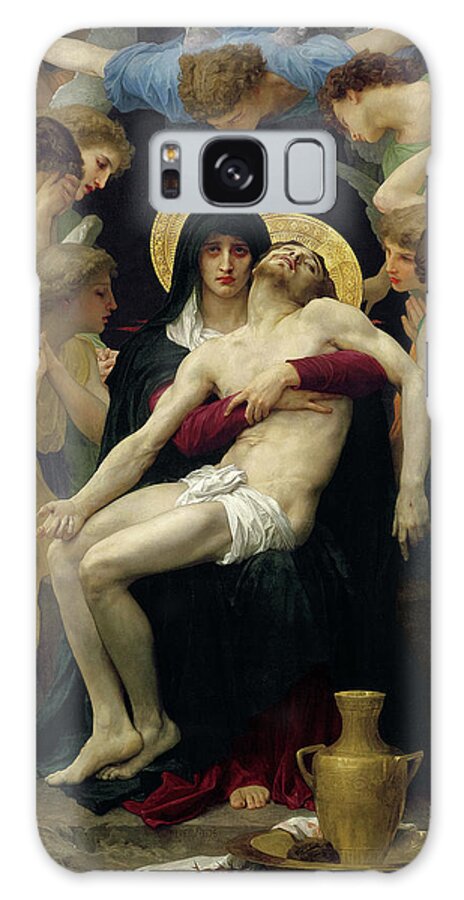 Bouguereau Pieta Galaxy Case featuring the painting Pieta, 1876 by William-Adolphe Bouguereau