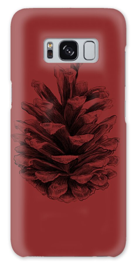 Pine Cone Galaxy Case featuring the drawing Pine by Eric Fan