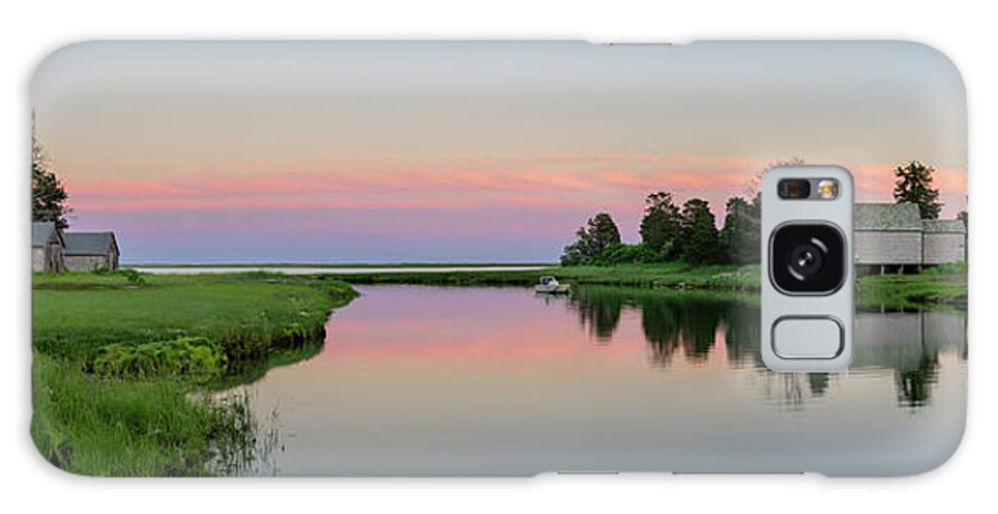 Pink Band - Panorama Galaxy Case featuring the photograph Pink Band - Panorama by Michael Blanchette Photography