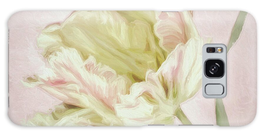 Pink Parrot Tulip Painting I Galaxy Case featuring the photograph Pink Parrot Tulip Painting I by Cora Niele