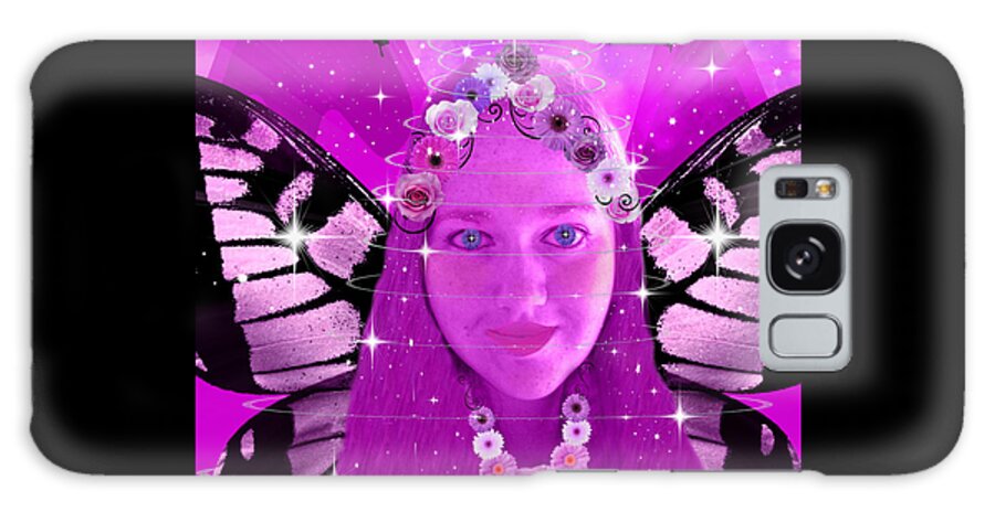 Pink Galaxy Case featuring the digital art Pink Promises by Diamante Lavendar