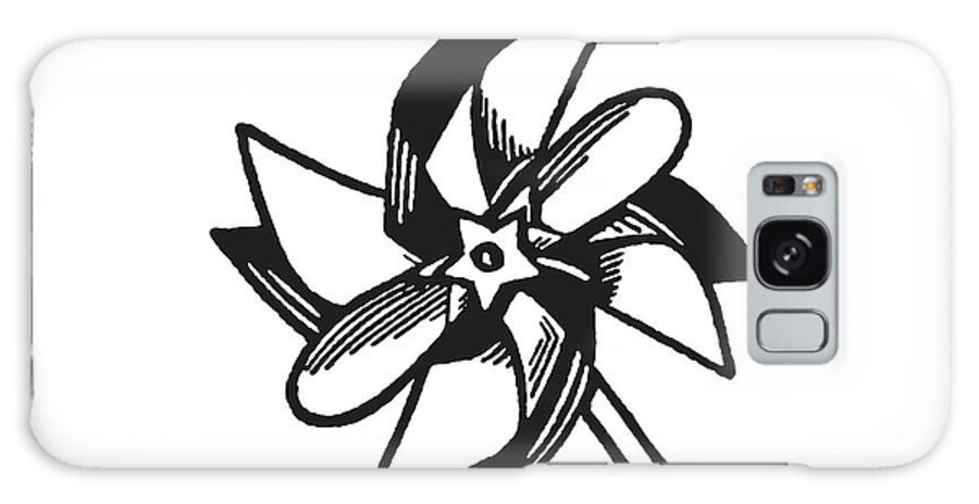 Archive Galaxy Case featuring the drawing Pinwheel by CSA Images