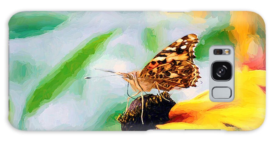 Cosmopolitan Galaxy Case featuring the photograph Poised Painted Lady Butterfly by Don Northup