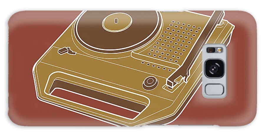 Album Galaxy Case featuring the drawing Portable Turntable by CSA Images