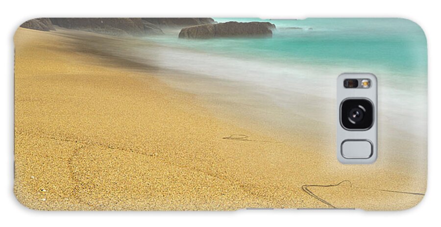 Water's Edge Galaxy Case featuring the photograph Porthcurno by Adrian Eggett,cornwall