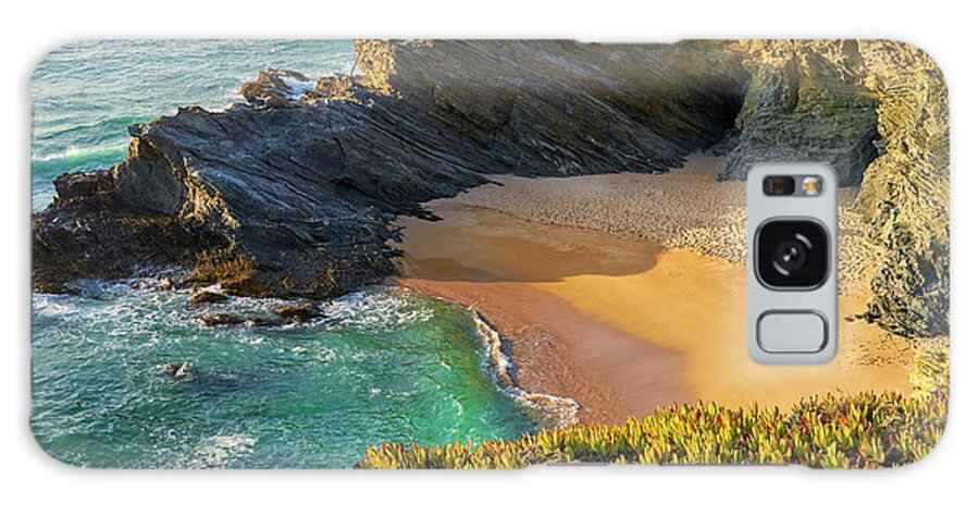 Estock Galaxy Case featuring the digital art Portugal, Setubal, Praia Espingardeiro, Porto Covo, Vicentine Coast Natural Park by Jan Wlodarczyk
