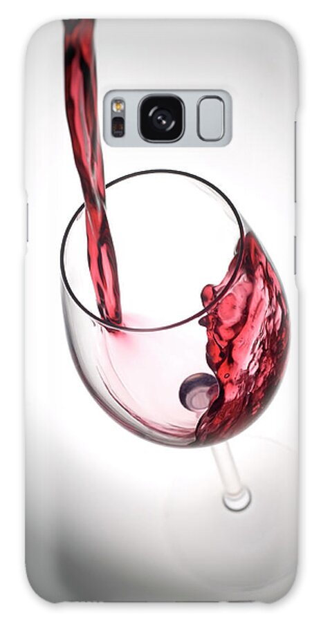 Alcohol Galaxy Case featuring the photograph Pouring Red Wine Into A Glass by Stockcam
