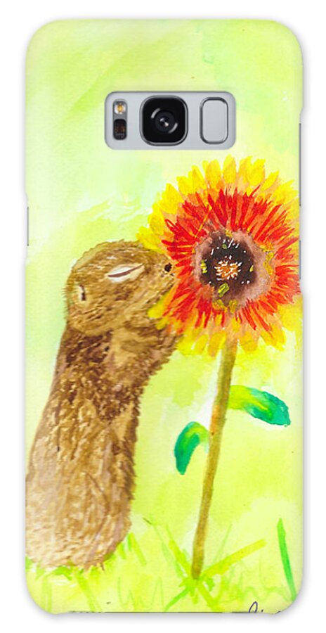 Prairie Galaxy S8 Case featuring the painting Prairie Dog by AHONU Aingeal Rose