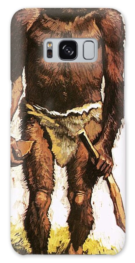 Prehistory Galaxy Case featuring the painting Pre Historic Man by Roger Payne