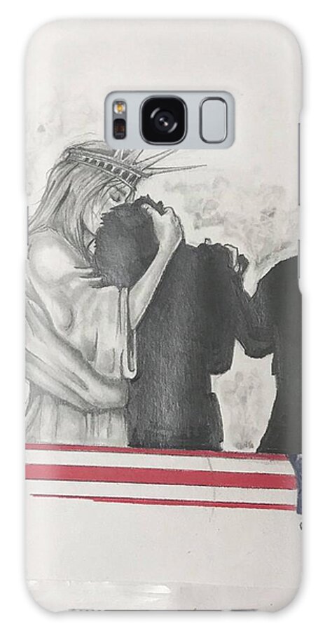 Liberty Galaxy Case featuring the drawing Price of Liberty by Howard King