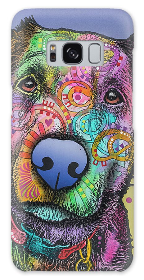 Pullo Custom-3 Galaxy Case featuring the mixed media Pullo by Dean Russo