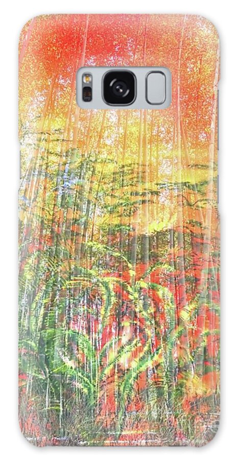 Aina Galaxy Case featuring the painting Puna Jungle by Michael Silbaugh