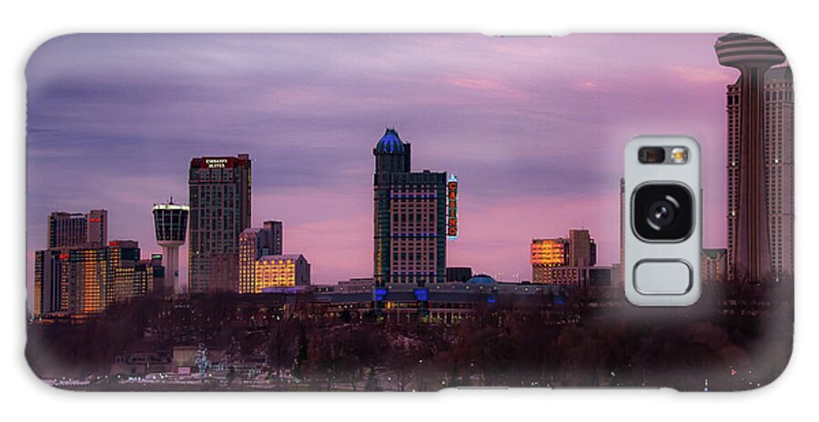 Niagara Falls Ontario Galaxy S8 Case featuring the photograph Purple Haze Skyline by Lora J Wilson