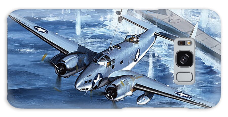 Military Aircraft Galaxy Case featuring the painting Lockheed PV-1 Ventura by Jack Fellows