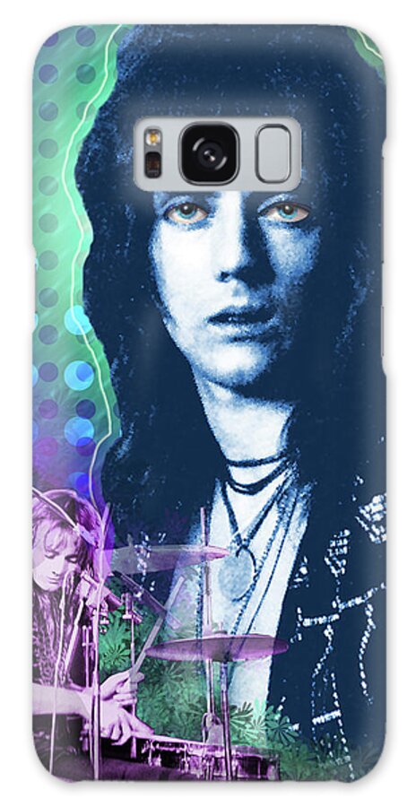 Roger Taylor Galaxy Case featuring the painting Queen Drummer Roger Taylor by Victoria De Almeida