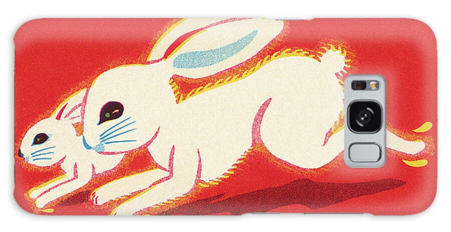 Activity Galaxy Case featuring the drawing Rabbit and Bunny Running by CSA Images