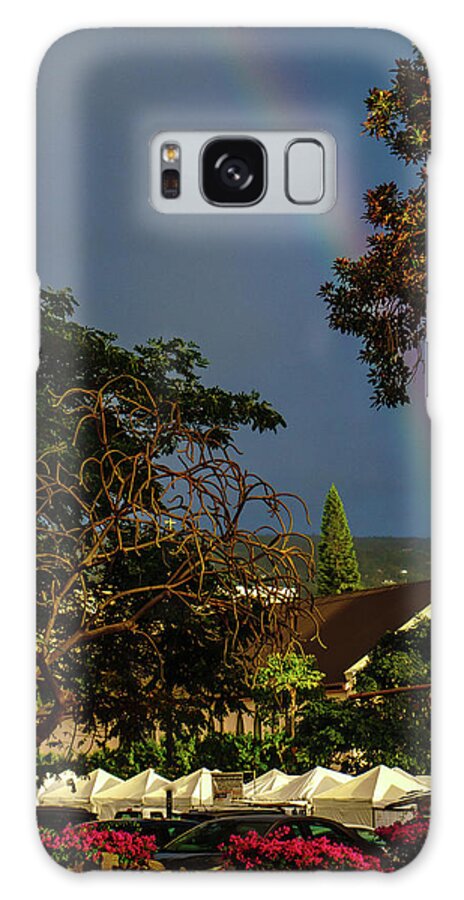 Hawaii Galaxy S8 Case featuring the photograph Rainbow ended at the Church by John Bauer