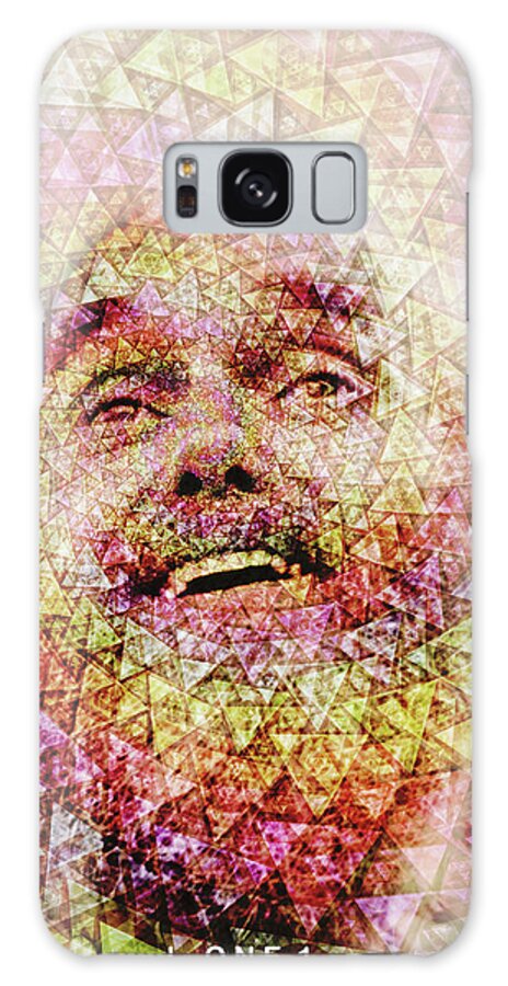 Ram Dass Galaxy Case featuring the digital art Ram Dass In Samadhi by J U A N - O A X A C A