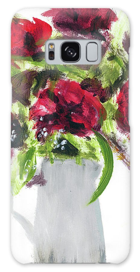 Red Flower Stilllife Galaxy Case featuring the photograph Red Flower Stilllife by Nicky Kumar